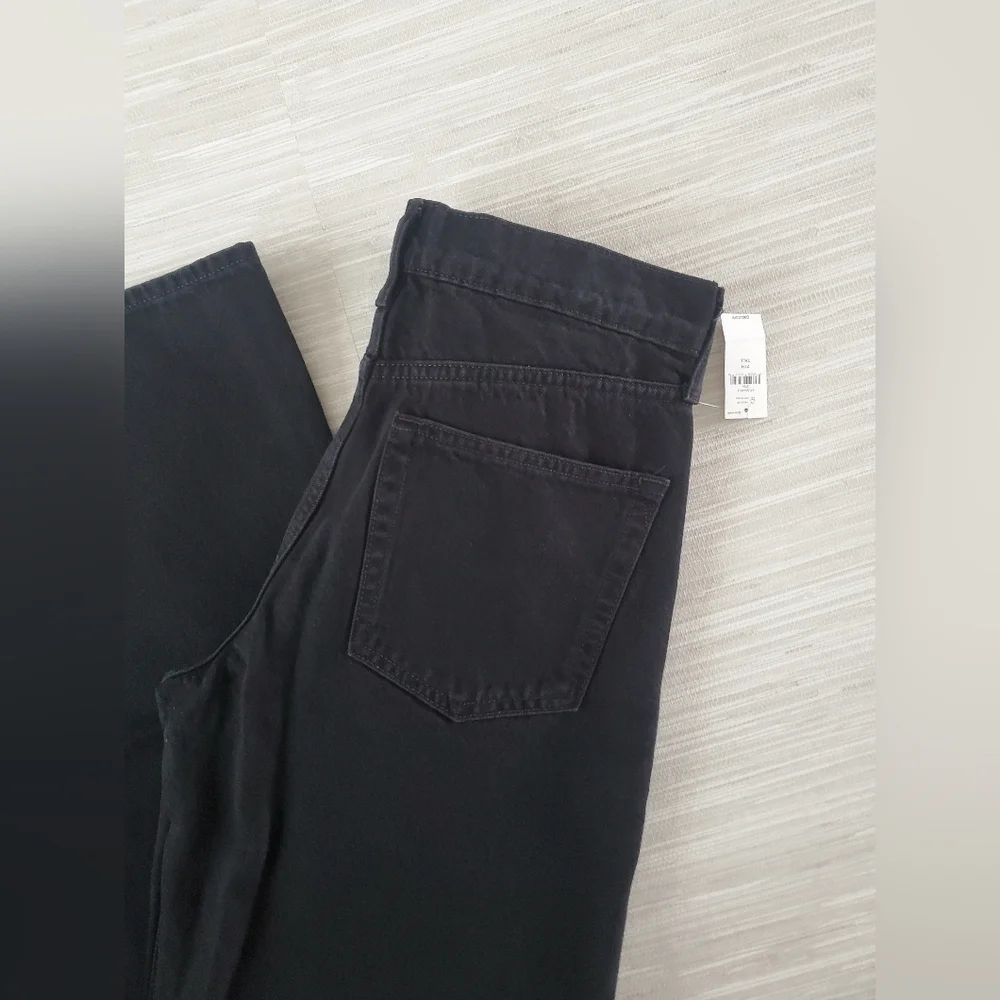 GAP Low Rise Stride Wide Leg Black Wash Jeans Size 4 TALL NWT $90 4T Y2k Skater